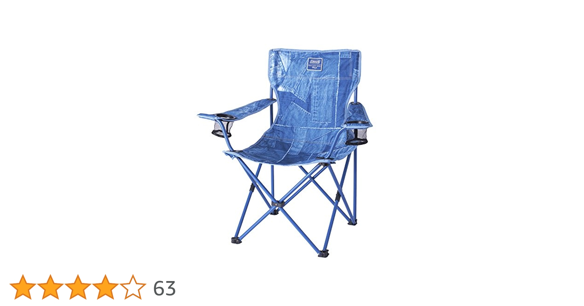 Coleman デニムブルー 折りたたみチェア 2脚セット ｷｬﾝﾌﾟ コンパクトフォールディングチェア(デニム) | コールマン